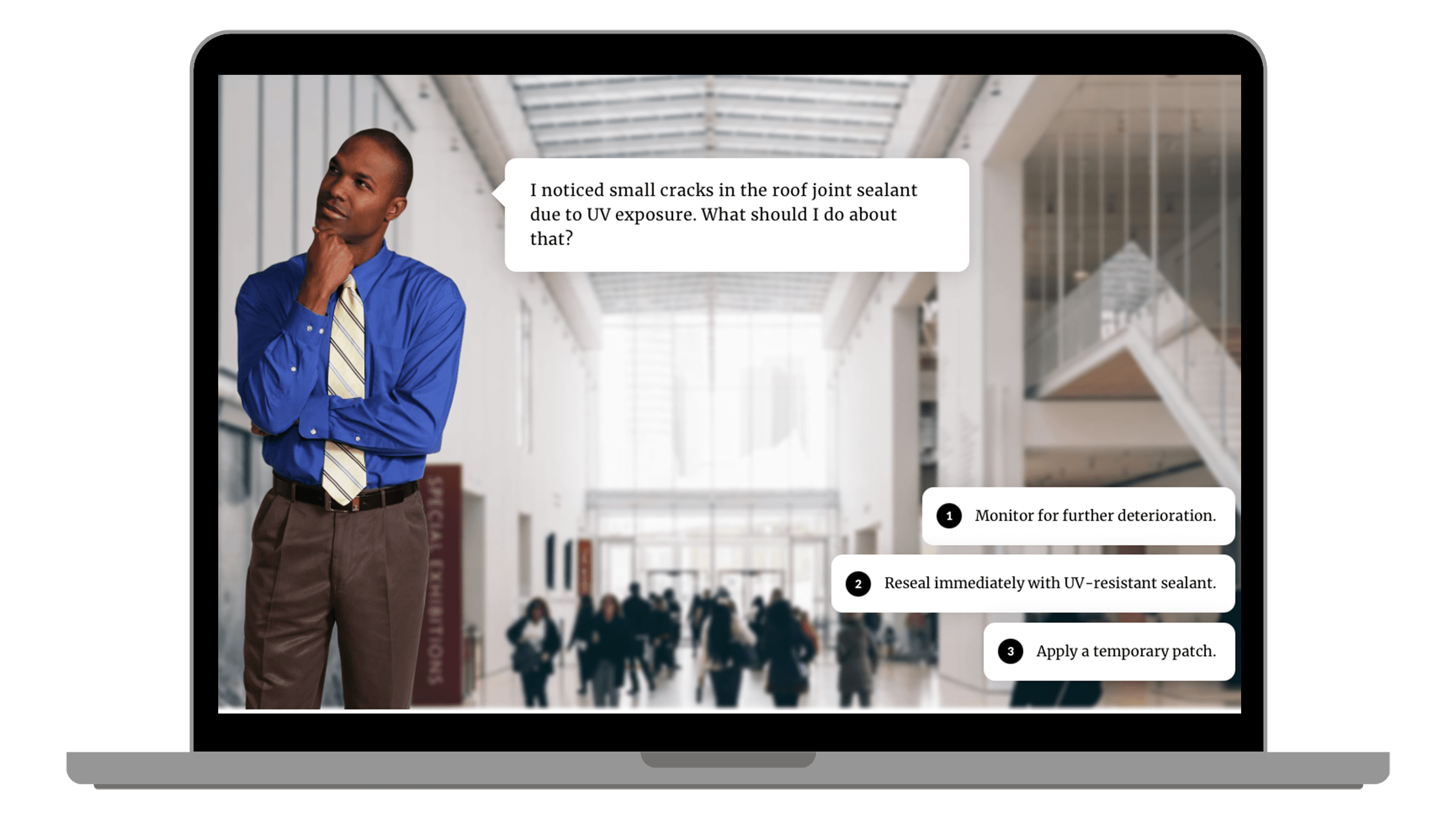 U Build Academy course platform on laptop